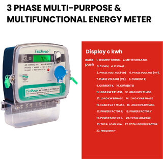 Three Phase Multifunctional Energy Meter (10-100 A) view 2