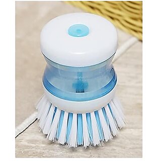 Printzkala Cleaning Brush with Soap Dispenser - Kitchen Scrub Brush for Dishes Sink Utensils and Household Cleaning Pack of 2 view 2