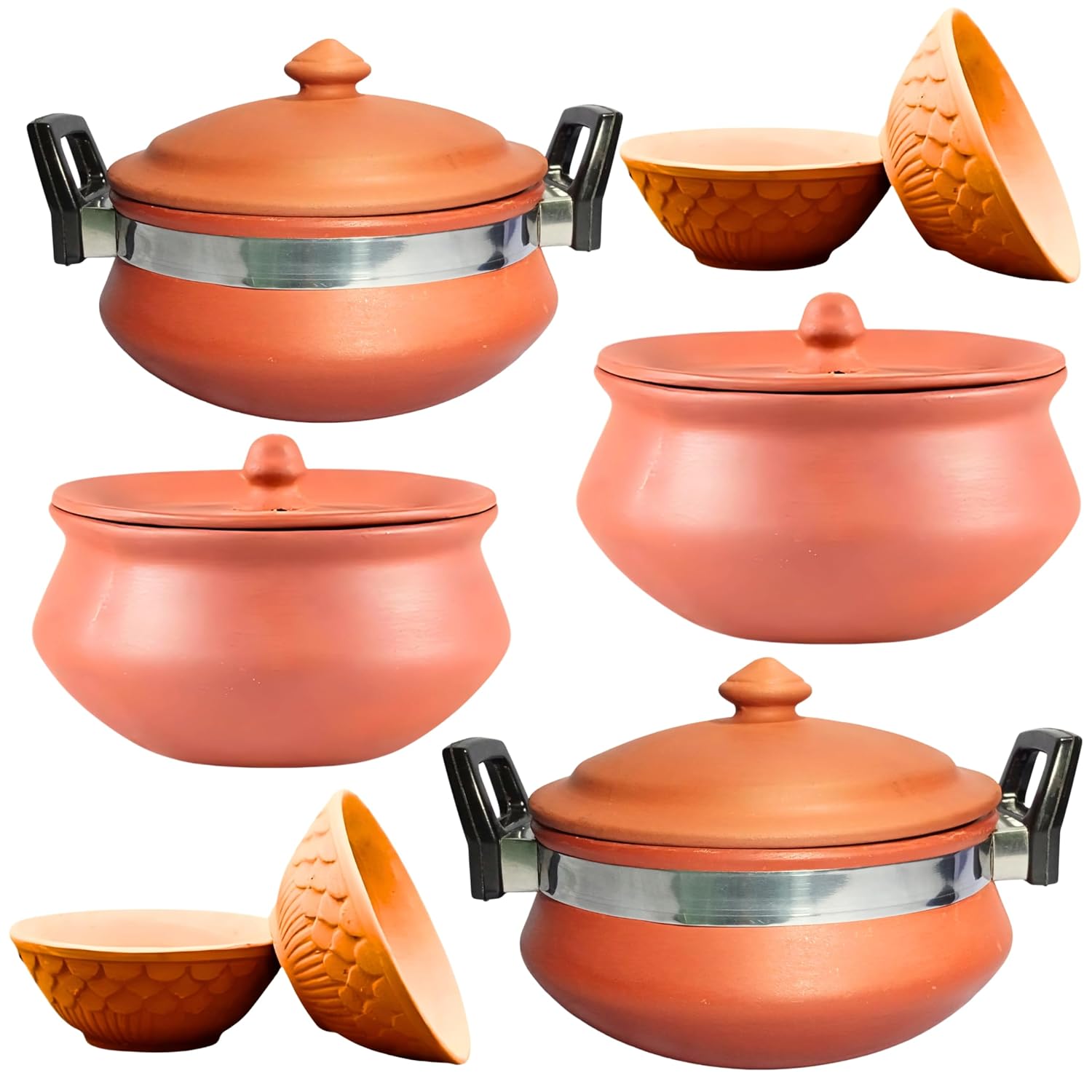 Dinner Set - Potter, Dahi Pot, Cooking Pot, Lal Handi,