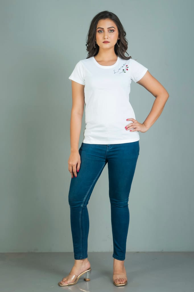 CEASELESS Hand Embroidered Women’s T Shirt view 2