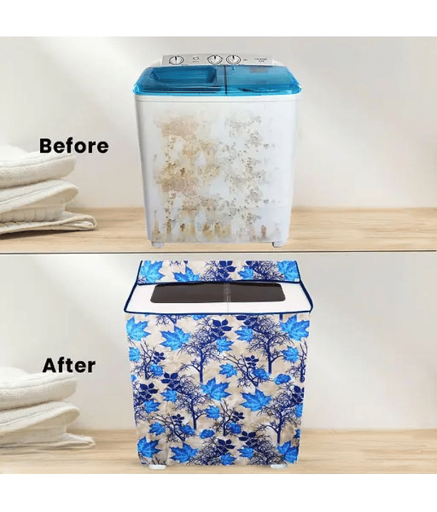ENTICE Semi-Automatic Washing Machine Cover Compatiable For 8 kg - Gray view 2