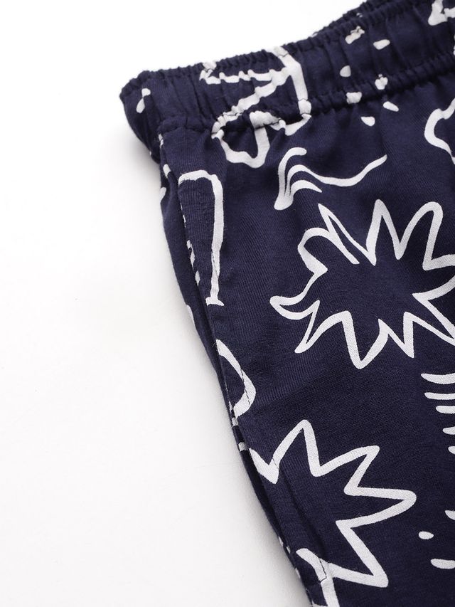 Leading Lady Women's Printed Cotton Night Suit with Shorts view 2