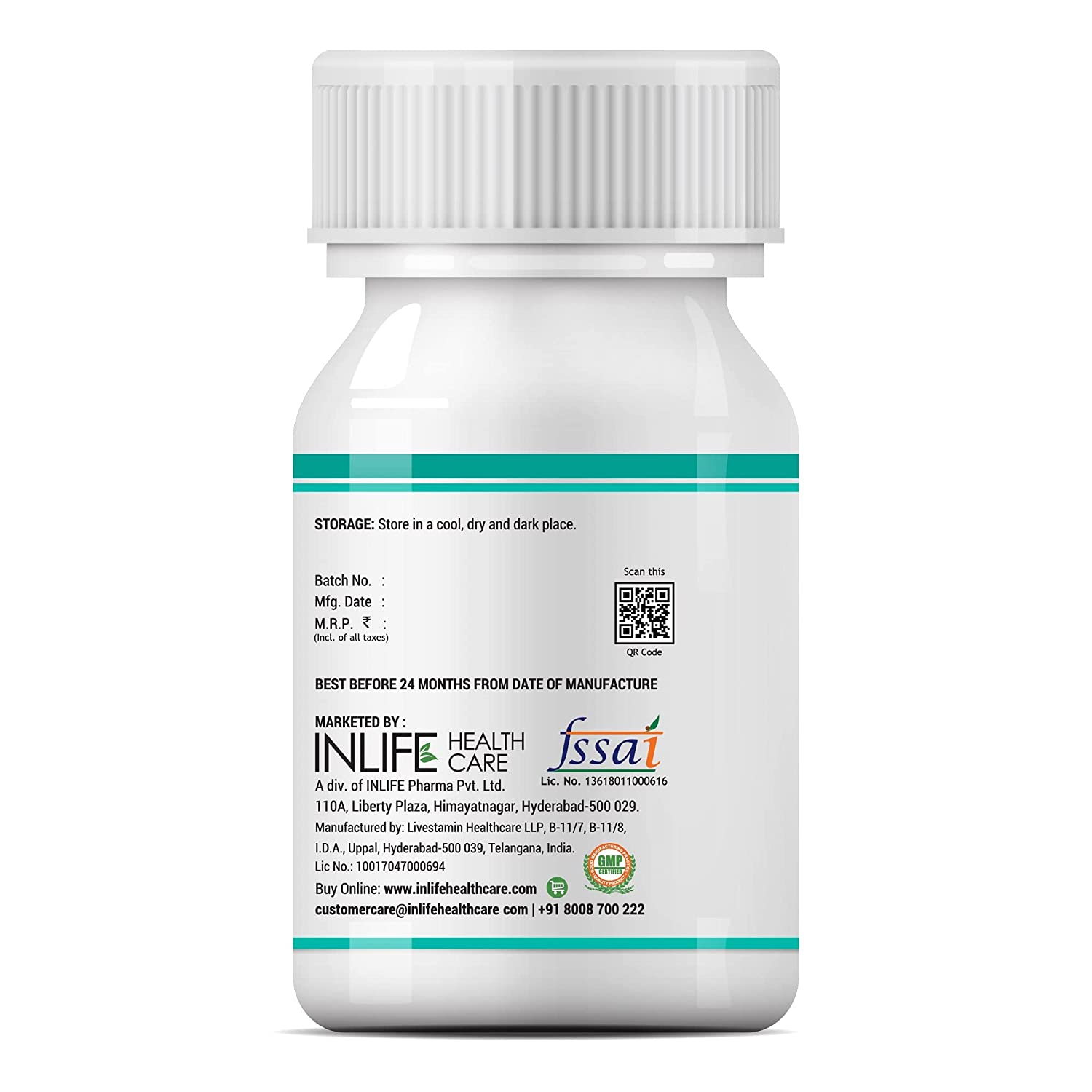 Inlife Multivitamins & Minerals for Men 60 Capsules view 2