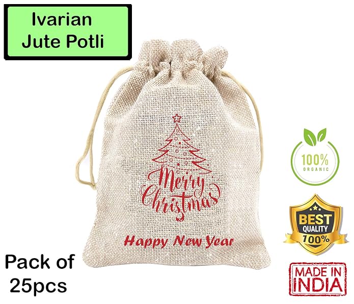 IVARIAN - Jute Potli Bags. (Pack of 25) view 2