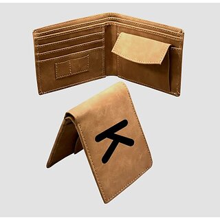 EAGLEBUZZ Men and Women Casual Khaki Artificial Leather Wallet (9 Card Slots) view 2