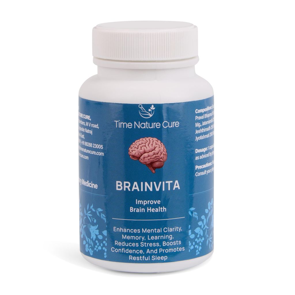 Time Nature Cure Brainvita Ayurvedic Brain Health Supplement, 60 Capsules view 2