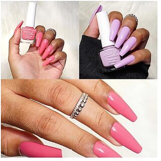 Nail Polish Set for Women | Long-Lasting High Shine Nail Paint Combo | Vegan and Cruelty-Free | 3 Bright Vibrant Shades | Quick Dry Nail Polish Set (Pastel Hues Pack of 3) view 2