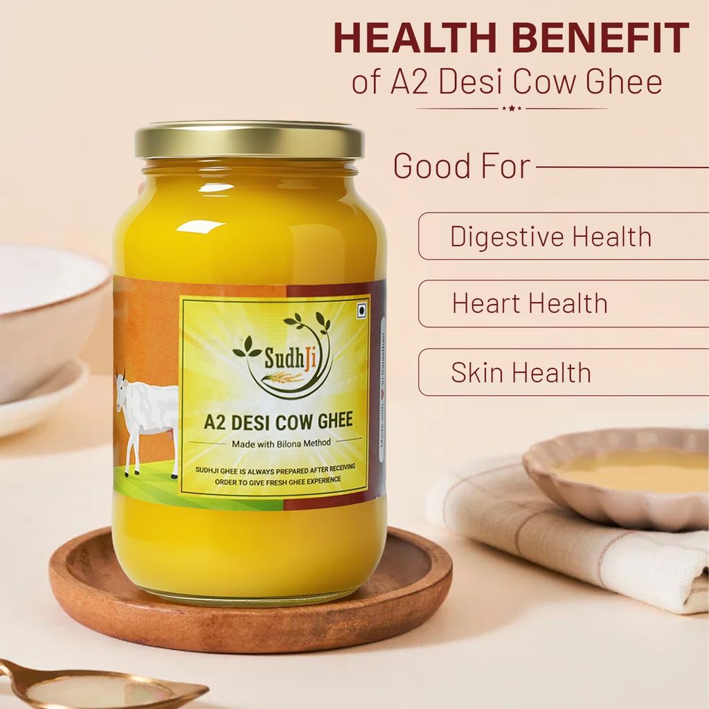 SUDHJI A2 Desi Cow Ghee | Traditional Bilona Method | Ayurvedic Ghrita view 2