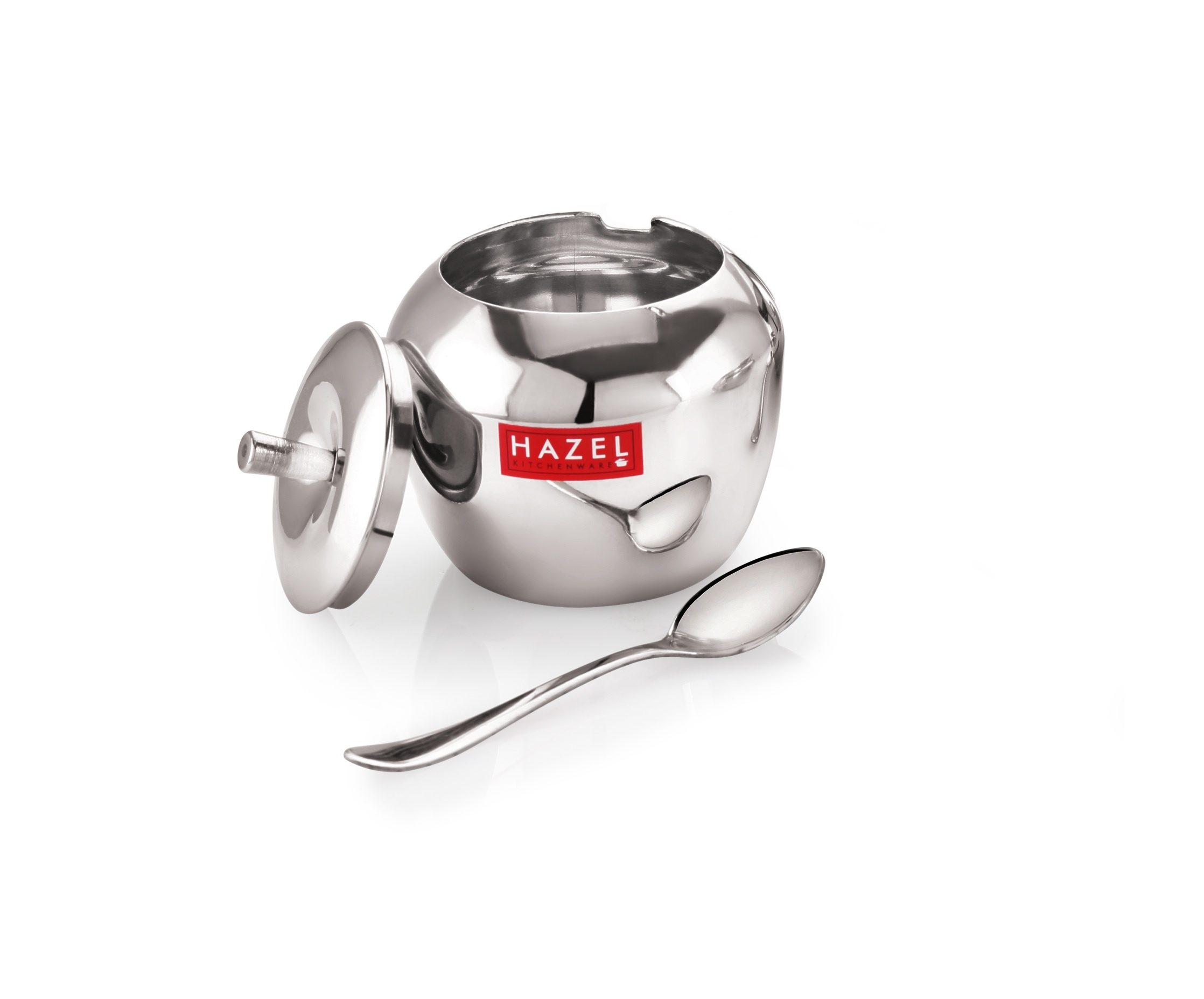 HAZEL Stainless Steel Oil and Ghee Container With Spoon for Kitchen , 260 ml Capacity Multipurpose Oil Container view 2