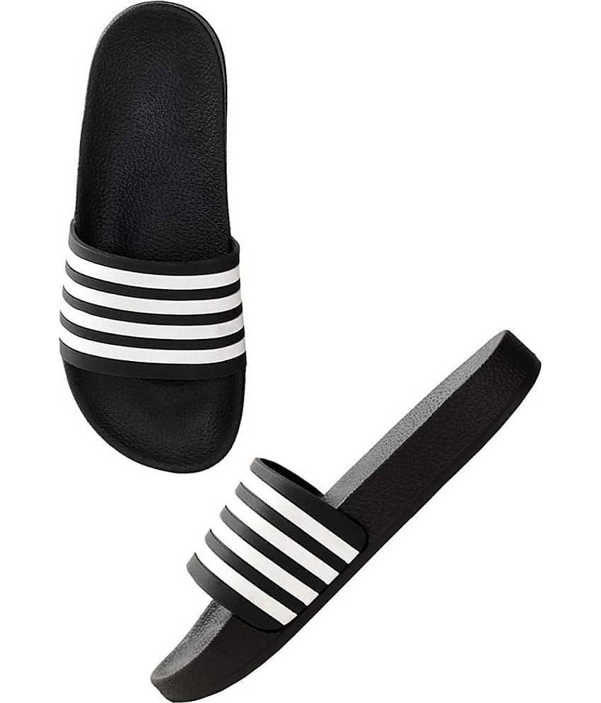 Pampys Angel Black Slides view 2
