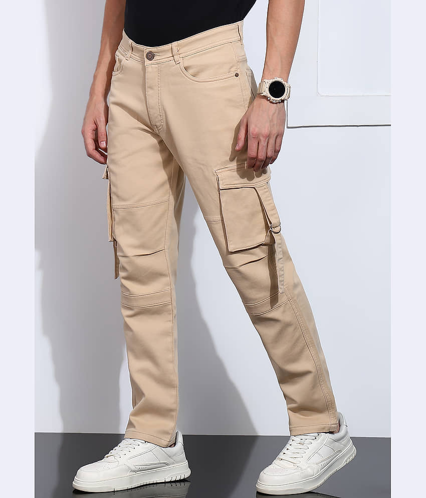 Aflash Men's Jeans - Beige ( Pack of 1 ) view 2