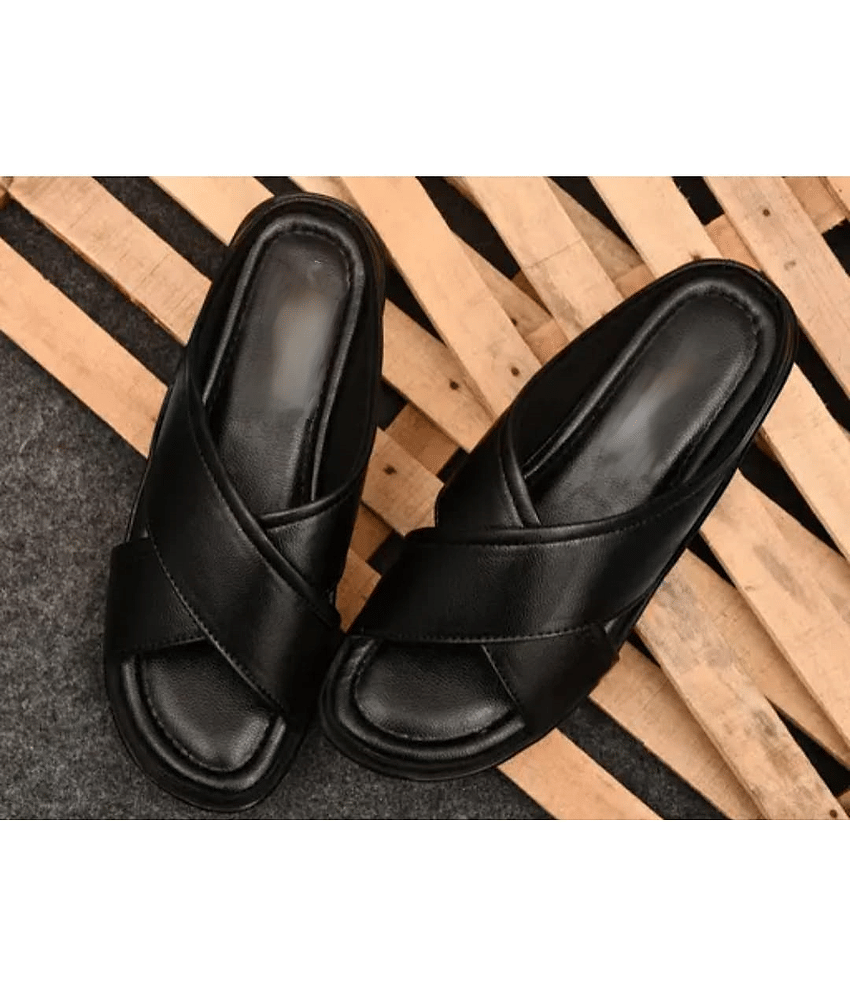 INFINITRENZ - Black Men's Sandals view 2