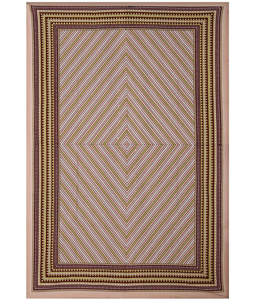 Uniqchoice Cotton Single Bedsheet ( Brown ) view 2
