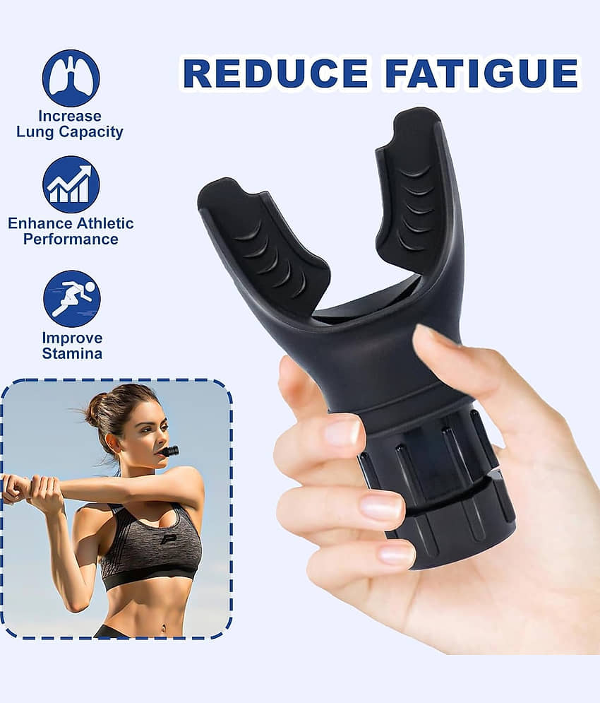Breathing Exercise Trainer Machine for Lungs, Lung Capacity Enhancer Exerciser Equipment Respiratory Muscle Trainer Device Increased Sports Breathing Ability Fitness Men Women view 2