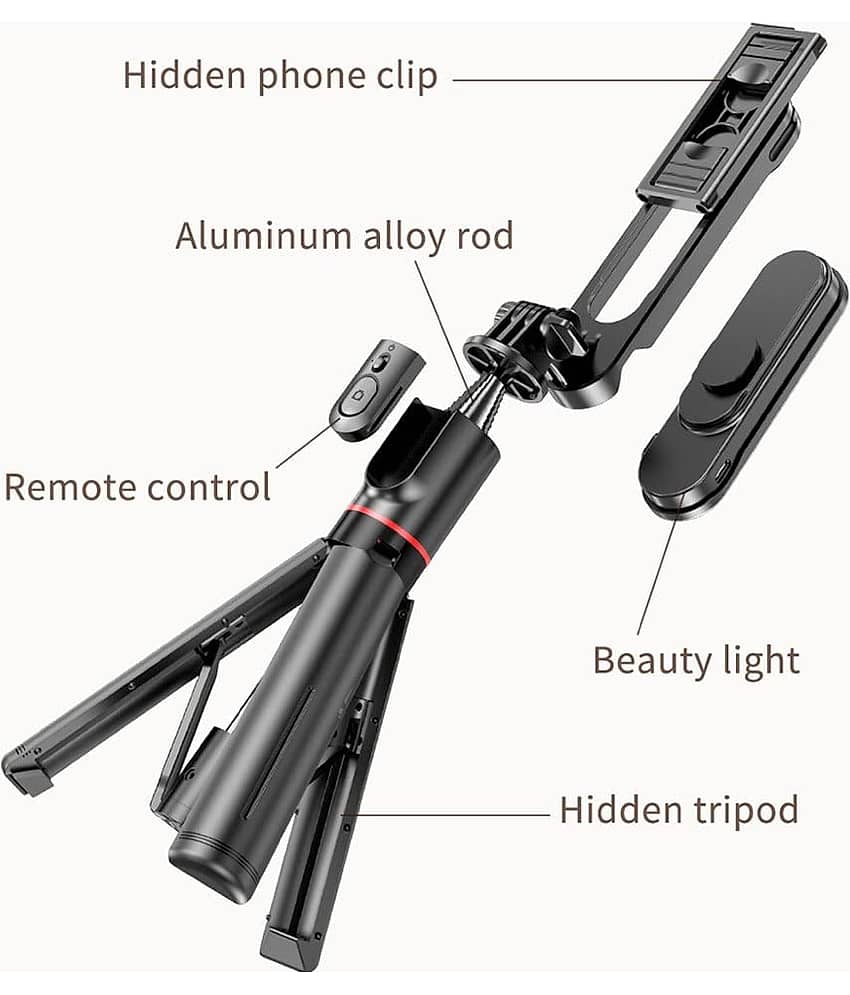UTTU Bluetooth Selfie Stick ( Black ) view 2