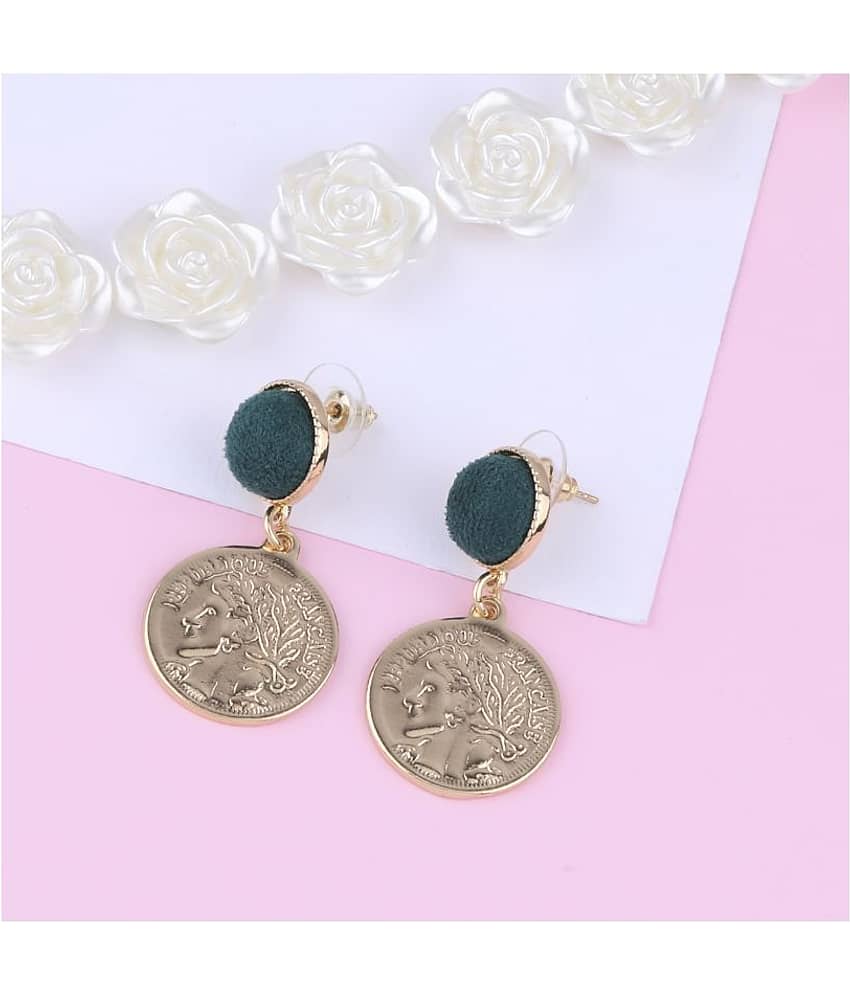 SILVER SHINE Gold Plated Stylish Fancy Look Dangle Earring For Women Girl view 2