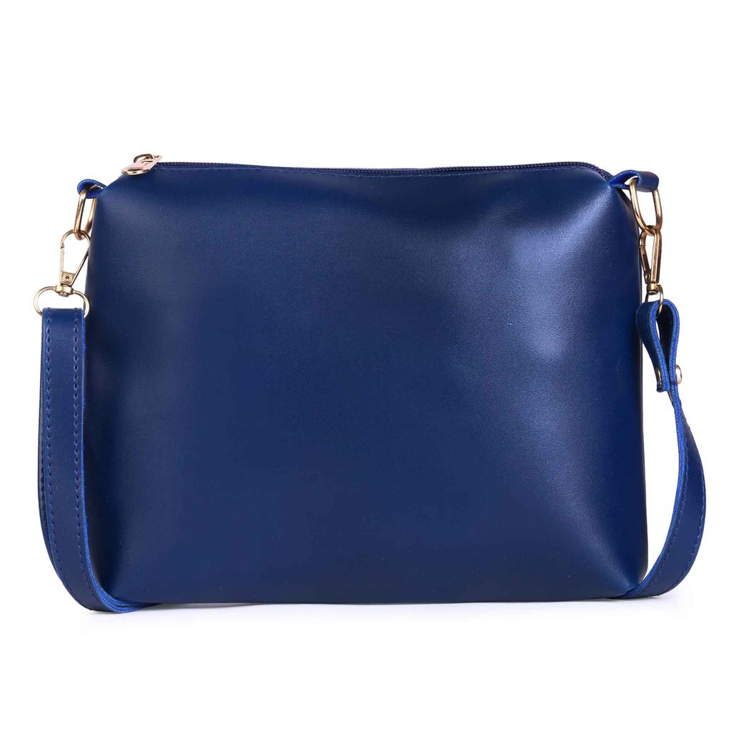 Blue and Cream Hand Bag Collection view 2