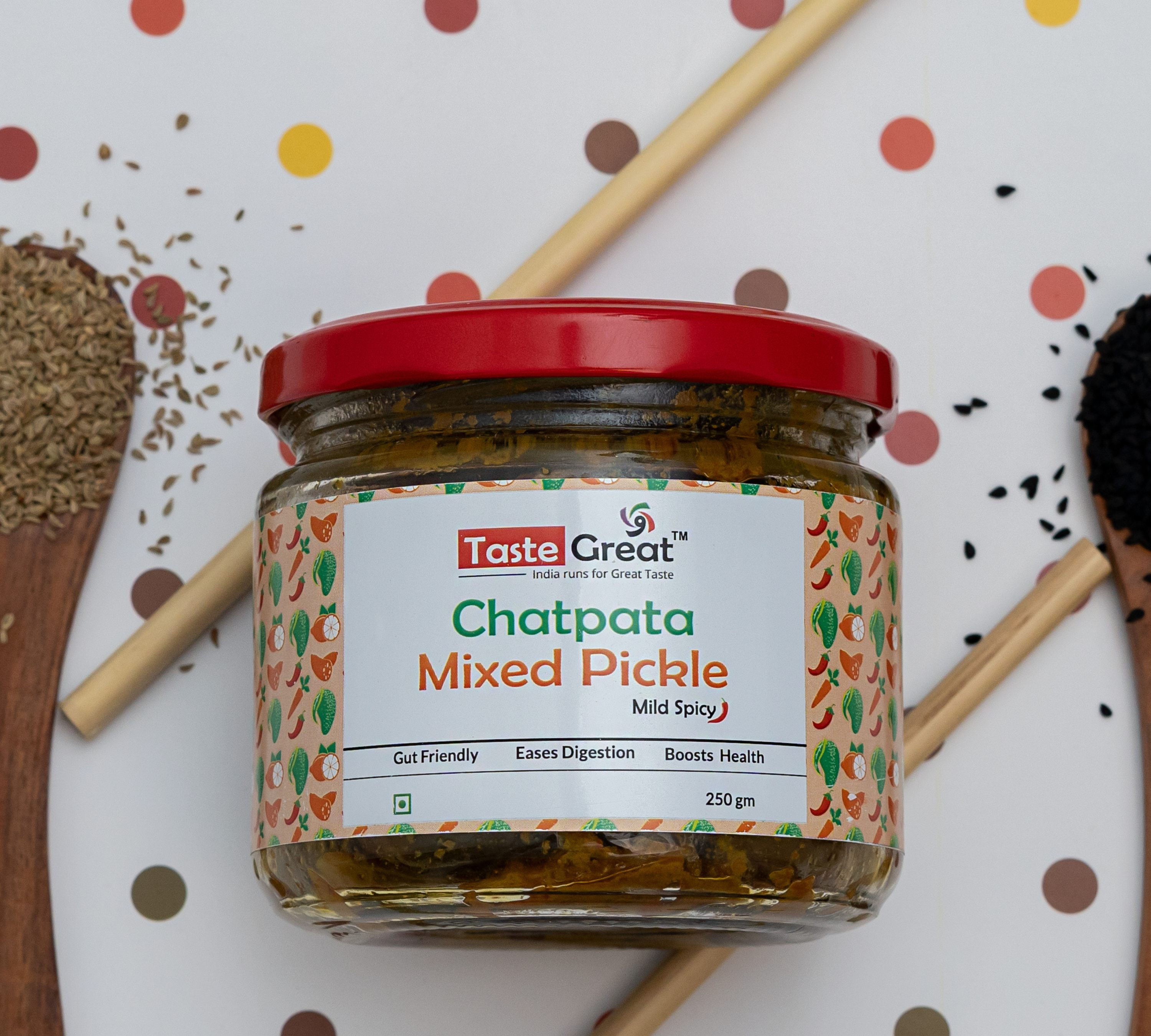 Chatpata Mixed Pickle - Mild Spicy (250 gm)