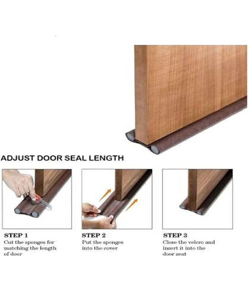 Door Bottom Sealing Guard for Home, Office, Hotel Reduce Noise, Insects, Wind Dust Weather from Outside Pack of 4 view 2