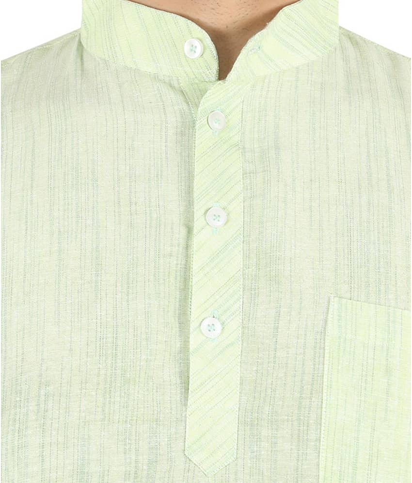 Latest Chikan Pink Cotton Kurta Single view 2