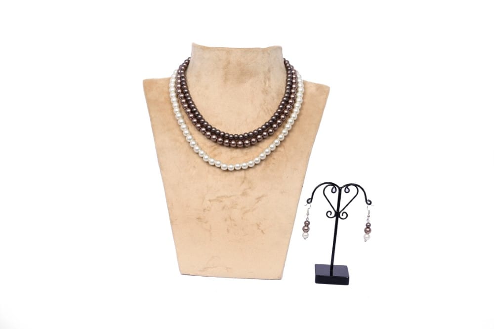 Glass Pearl Necklace view 2
