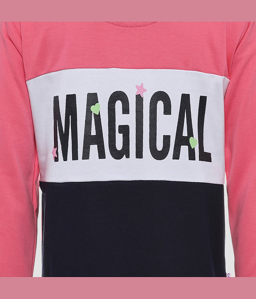 CATCUB Single Girls Cotton Blend Sweatshirt ( Navy ) view 2