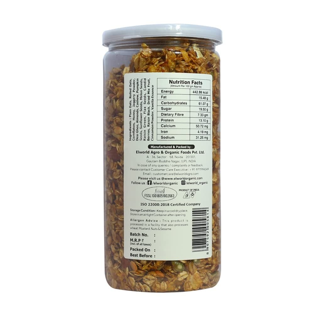 ELWORLD AGRO & ORGANIC FOOD PRODUCTS Natural Granola Muesli 400g view 2
