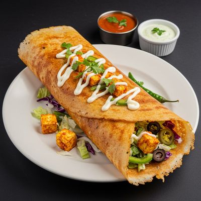 Paneer Salad Dosa