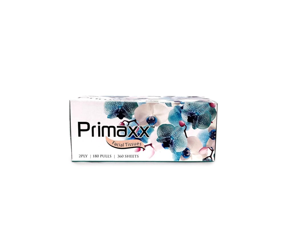 Primaxx 2-Ply Facial Tissue Box - Car Tissue, Pack of 2 (180 Pulls Per Box, 360 Sheets, Total 720 Sheets) for Daily Use view 2