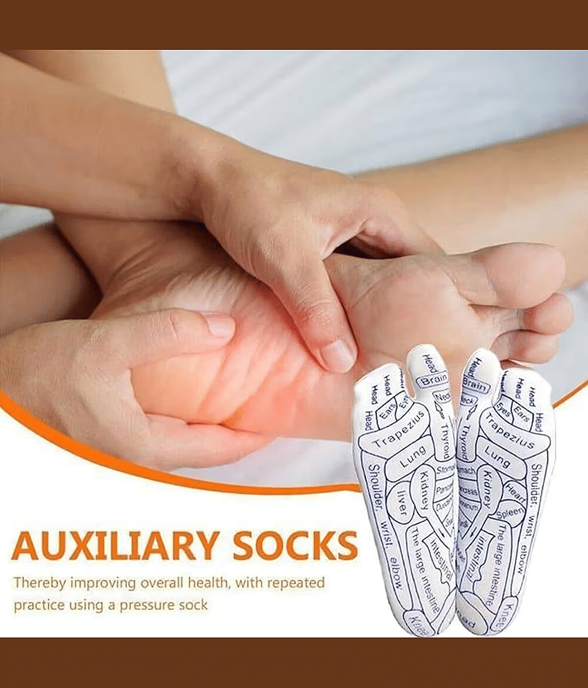 sakimo Reflexology Socks with Tools,Reflexology Socks Set,Acupressure Reflexology Socks with Trigger Point Massage Tool,Reflexology Foot Massage Socks,Foot Pain Relief Remedy for Foot Massager view 2