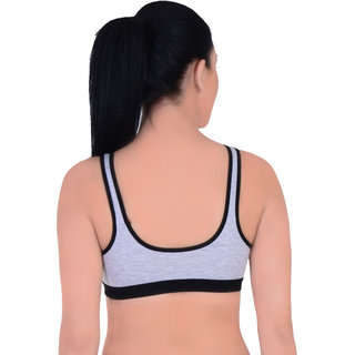Empisto Branded Women's Black Colour Yoga Bra view 2