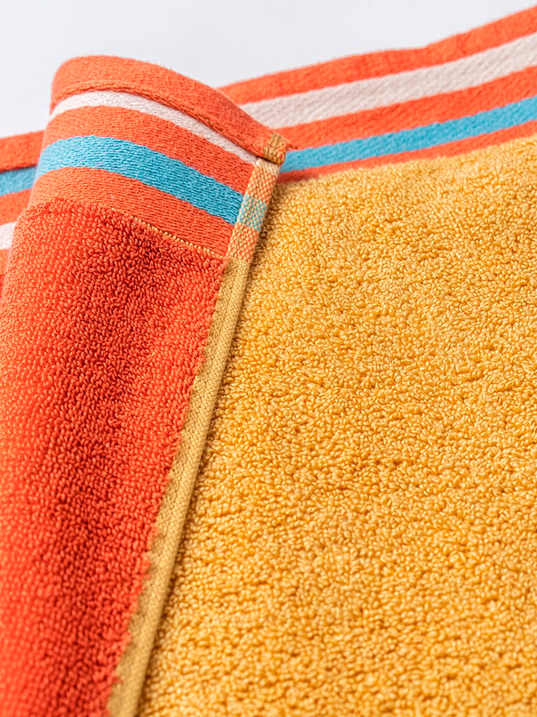 DDecor 100% Premium Cotton Hand Towel | Plain Dual Color 500TC | Zero Twist with High Absorbency | Perfect for Everyday Use | Zest Collection | 40 CM X 60 CM view 2