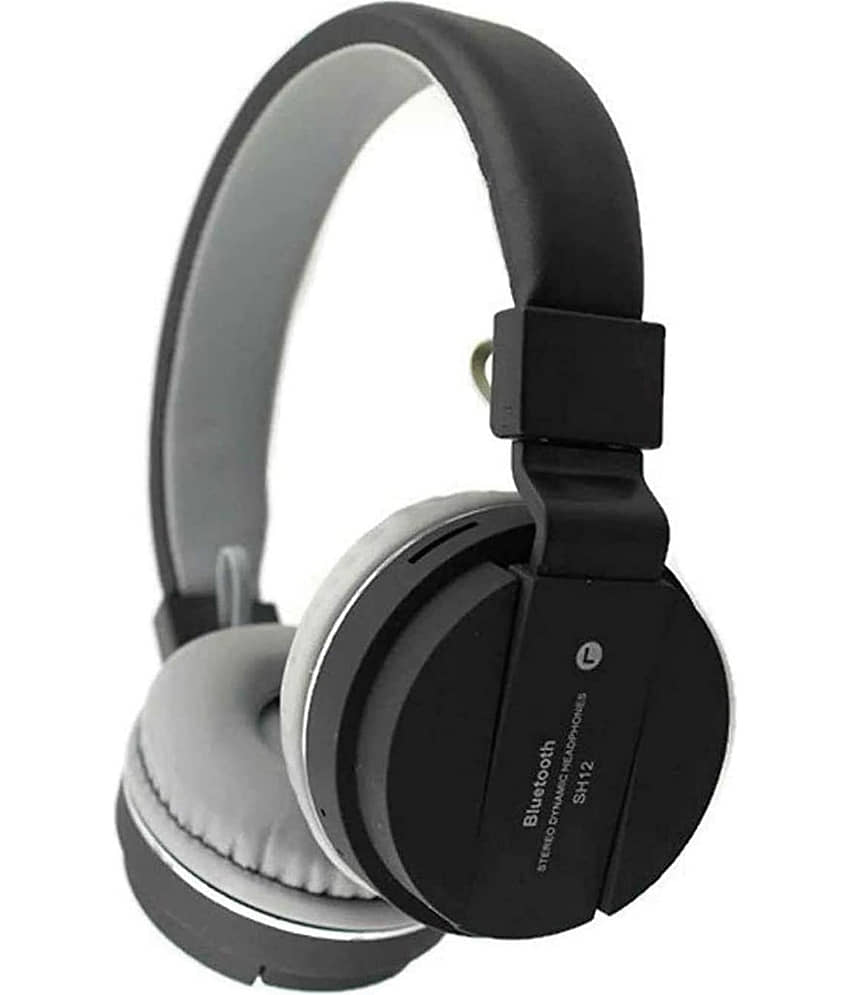 Neo SH 12 On Ear Bluetooth Headphone 8 Hours Playback IPX4(Splash & Sweat Proof) Active Noise cancellation -Bluetooth Black view 2