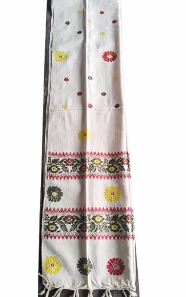 Handwoven Boro Indi Stole view 2