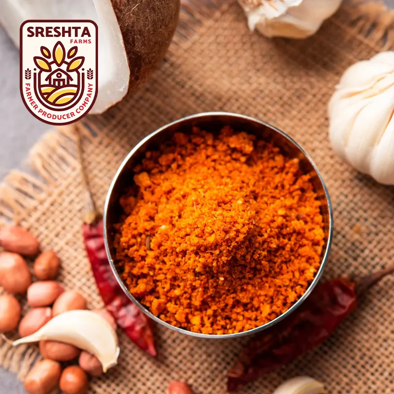 Sreshta Farms Andhra Style Spicy Peanut Chutney Powder