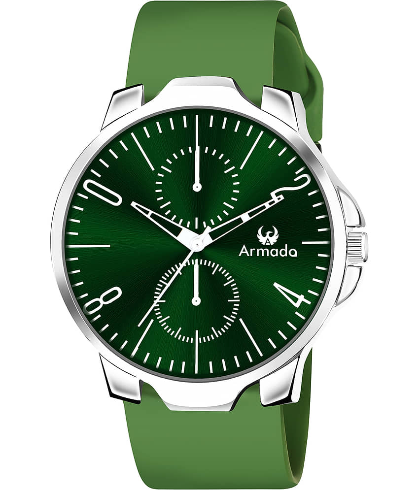 Armado Green Silicon Analog Men's Watch view 2