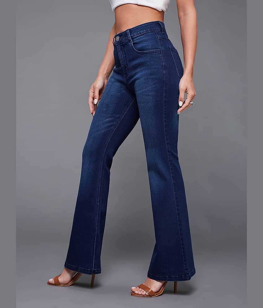 Miss Chase - Blue Denim Bootcut Women's Jeans ( Pack of 1 ) view 2