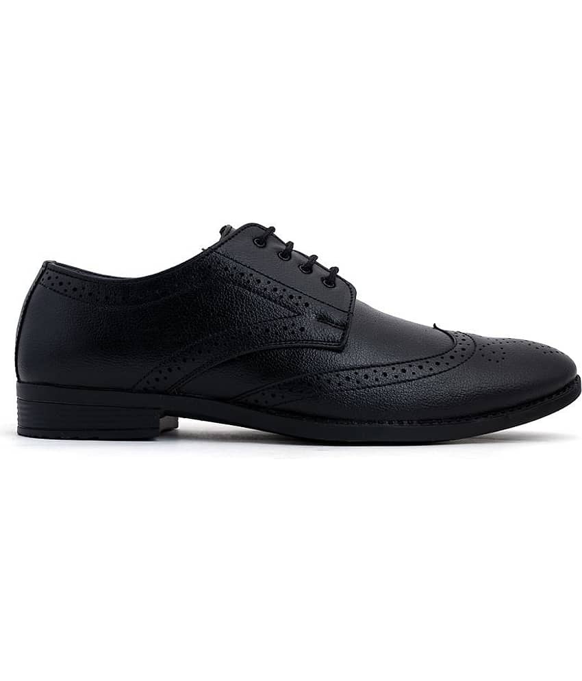 KHADIM Derby Black Formal Shoes view 2