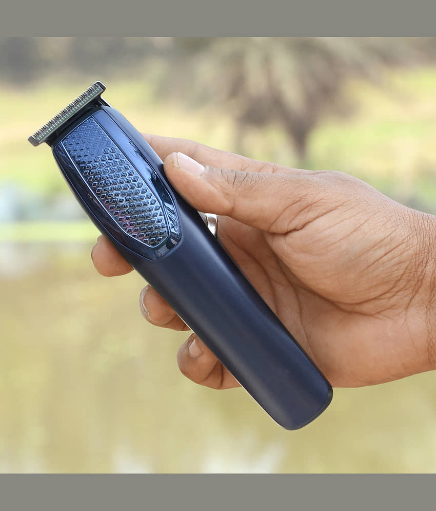 JMALL Rechargeable Blue Cordless Beard Trimmer With 40 minutes Runtime view 2