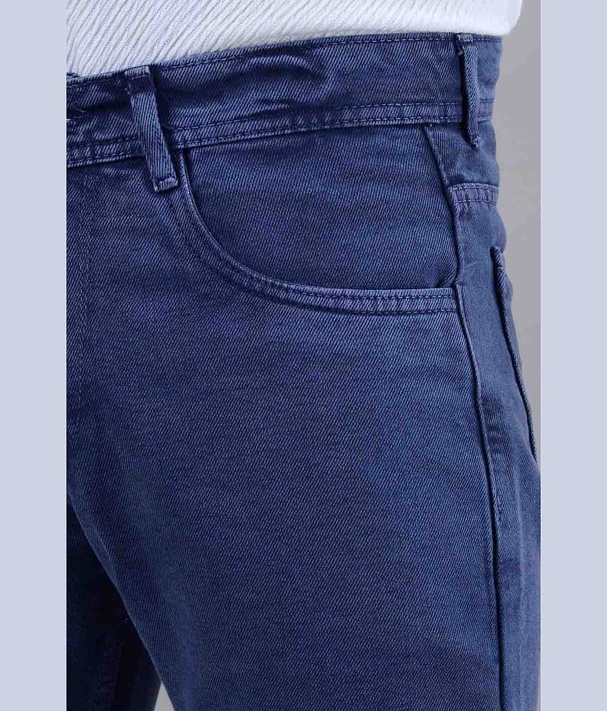 MOUDLIN Slim Fit Self Design Men's Jeans - Blue ( Pack of 1 ) view 2