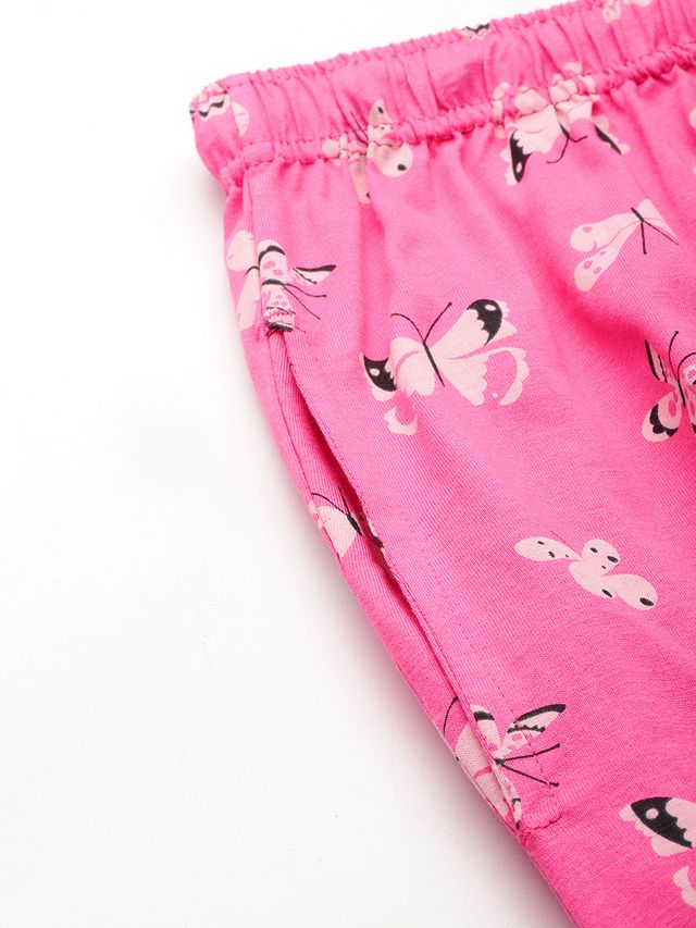 Leading Lady Women's Printed Cotton Night Suit with Pyjama view 2
