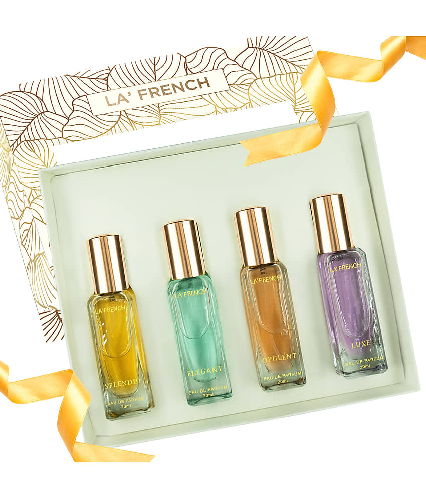 LA FRENCH Eau De Parfum (EDP) Floral,Woody,Fruity,Fresh Mild -Fragrance For Unisex ( Pack of 4 ) view 2