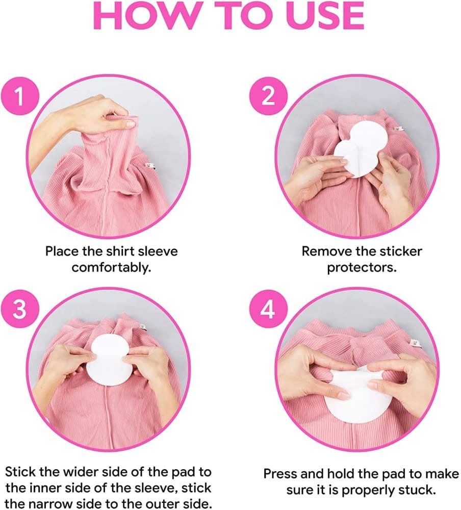 Elecsera Twin Pack Self Stick Disposable Underarm Sweat Pads Sweat Pads view 2