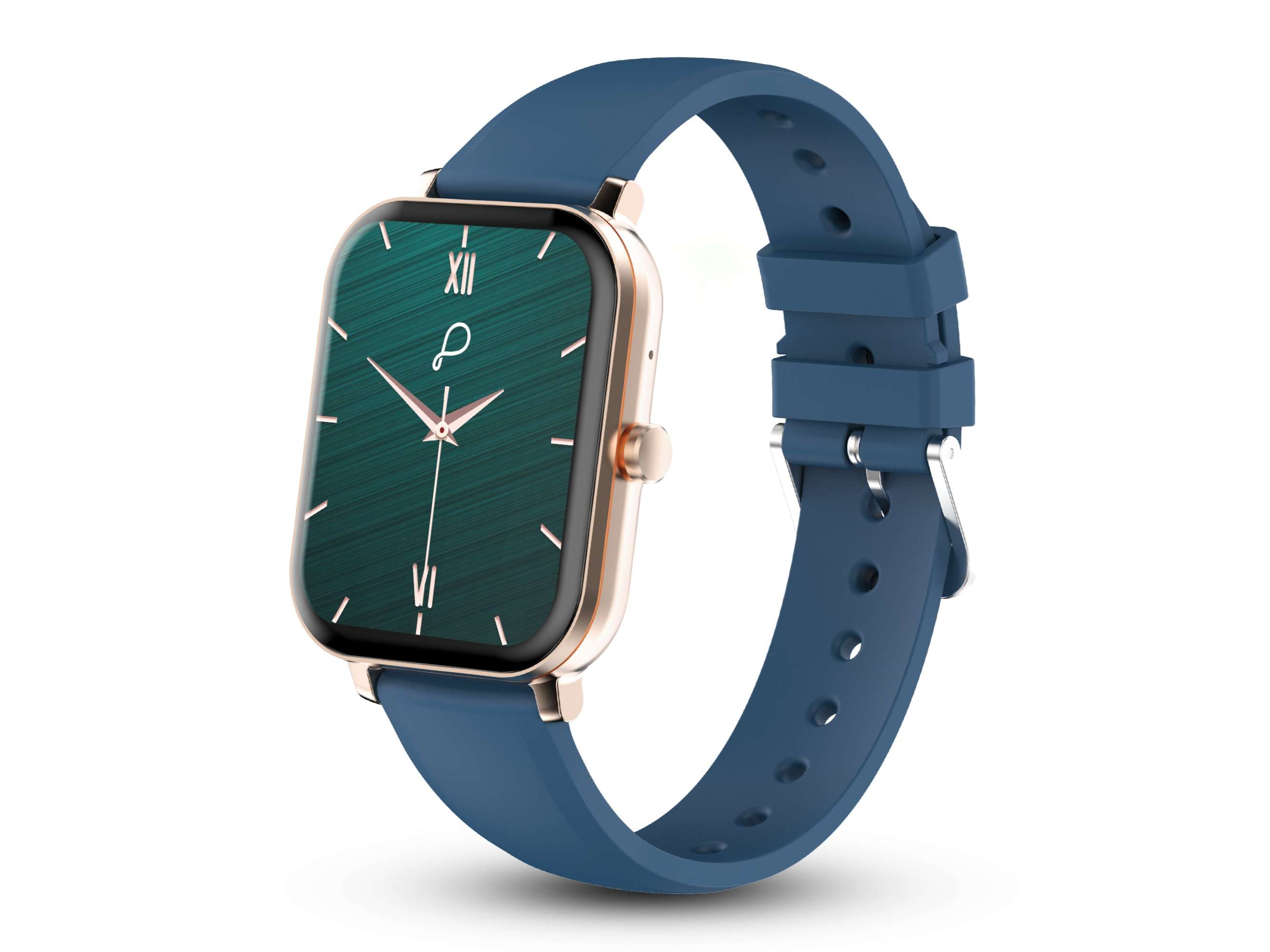 Pebble Viva 1.75 True HD Display, Bluetooth Calling, Female Health Monitoring, Voice Assistant, DIY Watch Faces, Full Touch, Step Tracker Smart Watch - Blue