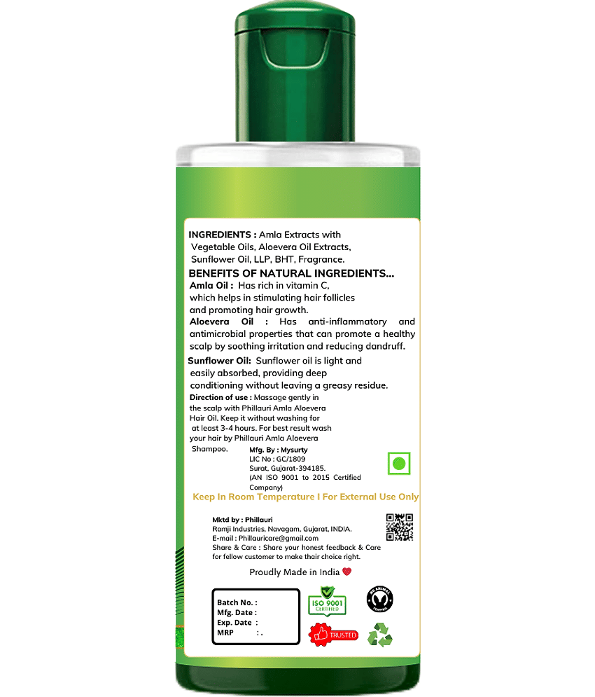 Phillauri Anti Hair Fall Amla Oil 400 ml ( Pack of 4 ) view 2