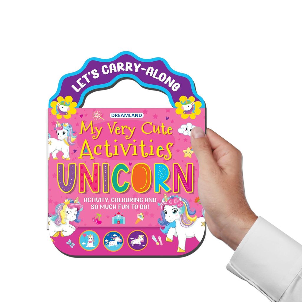 Unicorn- Let's Carry-Along Activity, Colouring Book for Kids Age 3 -8 years (My Very Cute Activities Series) [Paperback] Dreamland Publications view 2
