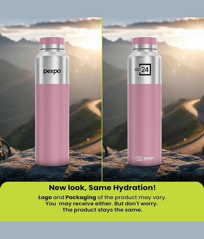 Go24 CROWN Black Stainless Steel Water Bottle 950 mL ( Set of 1 ) view 2