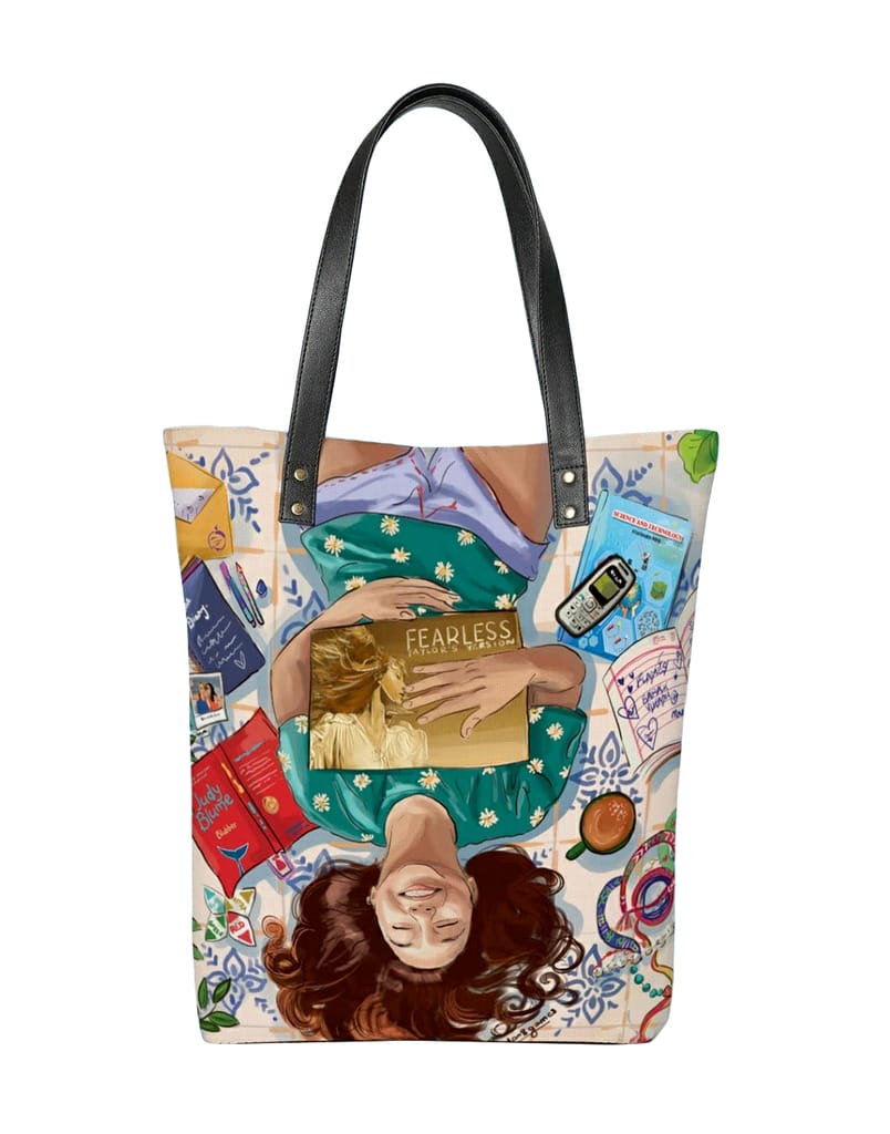 Lychee bags Women Printed Canvas Multicolor Tote Bag view 2