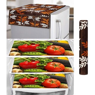 REVEXO Refrigerator Cover (Width: 98 cm, Multicolor) view 2