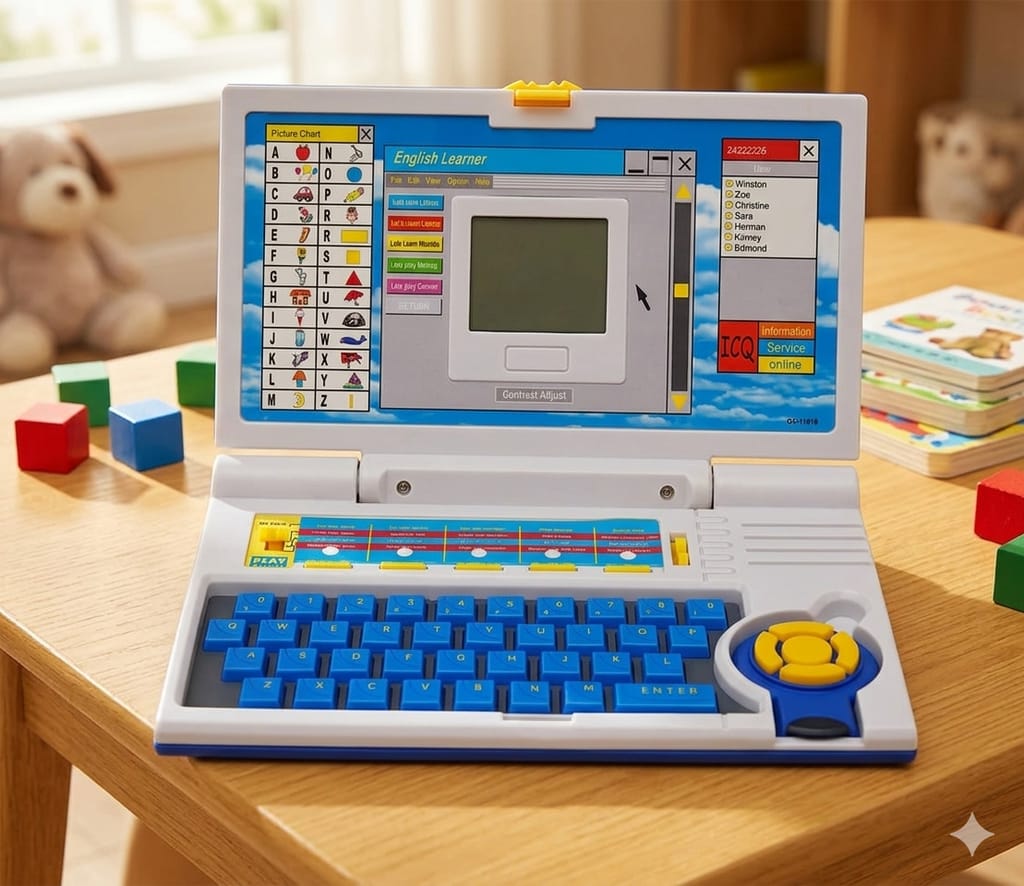 VTTOYS best learning laptop toy for kids-Interactive English & Number Educational Game